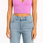 Urban Outfitters Out From Under Pink Ribbed Stretchy Bra Top Size Large Photo 0