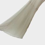 Tori Praver  Cream Metallic Stripe Long Sleeve Maxi Swim Cover Up Photo 4