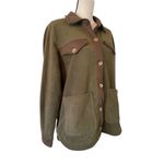 BLANK NYC Olive Green Fleece Jacket – Size Large Photo 2