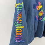Disneyland Mickey Mouse Tie Dye Long Sleeve Shirt Blue Unisex Adult M Cotton Size M Photo 1