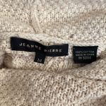 Jeanne pierre   Women's Cream Cable Knit Cowl Neck Sweater Size M Photo 5