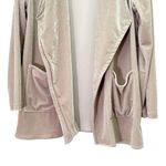 Soft Surroundings Velvet Open Front Cardigan Drape Jacket Taupe Beige Size 1X Photo 3