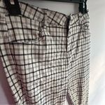 Black and White Dress Pants with Plaid Pattern Size L Photo 2
