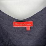 Manila Grace Soft Lightweight Cotton Dolman Sequin Sleeves Cowl Neck Dress Blue Size M Photo 3