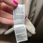 American Eagle Outfitters Cream Sweater With Lace Up Detail Down Sleeves Size Lg Photo 4