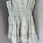 Urban Outfitters  Hailey Cotton Tiered Mini Dress in Sky Blue Size Medium Boho Photo 1