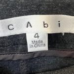 CAbi   Skinny Pants Size 4 Dark Grey Slim Fit Vertical Seams Modern Versatile Photo 2