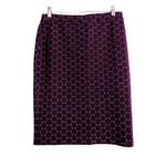 Leota Geometric Pencil Skirt Purple Career Office Workwear M Photo 2