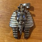 New 18k Gold Plated Egyptian King Tut Pendant Photo 2