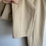 Neiman Marcus Khaki Slim Straight Leg Ponte Zip Side Pants Womens 8 Career Photo 2