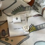 La Prestic Ouiston Silk Blouse NWT francoise guitars womens Cream xsmall chic Red Size XS Photo 5