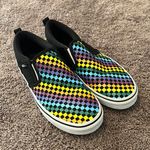 Vans  Asher rainbow mini check slip on shoes Photo 0