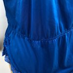 Wonder Maid SMALL VINTAGE 70s USA Blue Lace Teddy Antron Nylon Sissy Snap Crotch Photo 6