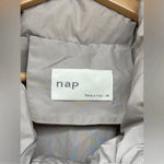 NAP loungewear Oversized Padded Down Puffer Coat in a neutral Sand size medium Tan Photo 3