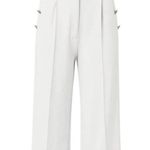 Venus ✨ White High Waisted Flat Front Sz 6 Pants with Pleats✨ Photo 5