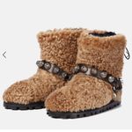 Miu Miu Genuine Shearling Studded Booties Après Ski Winter Boots EU 36 US 6 fur Photo 9