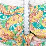 Lilly Pulitzer  Walsh Pop Goes The Lemur Yellow Turquoise Paisley Shorts Size 6 Photo 4