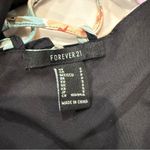 Forever 21  Floral Spaghetti Strap Lace Up Back Romper Women’s Small Black/Blue Photo 9