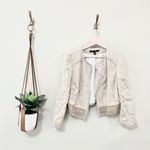 White House | Black Market NWT Neutral Tweed Suit Jacket in Size 14 570203071 Photo 2