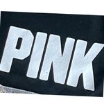 Victoria's Secret PINK Yoga White Logo Graphic Black Leggings Size Large Photo 3