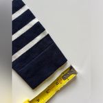 J. Crew Factory Navy & White Ruffle Collar Striped Sweater Photo 7