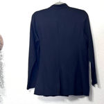 Eileen Fisher Button Front Shirt Tunic Wool Blend Smock Tunic Black Small Photo 1