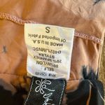 Tie die /tie front tan and black bathing suit top Photo 2