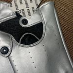 Urban Outfitters Silver  Faux Leather Moto Glove Sleek gloves Photo 7