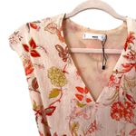 Mango MNG BY  Floral Textured Belted‎ Midi Dress NWOT Sz 4 Photo 3