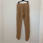 N: Philanthropy Front Zip Joggers Sweatpants in Camel Tan Size M Photo 5