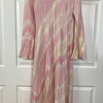 NWT The Wolf Gang Ames Keyhole Linen Blend Maxi Dress Blush Pink Size XS Photo 11