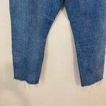 Levi's Wedgie Straight Medium Wash Raw Ankle Jeans size 28 Photo 9