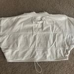 Joah Brown Corded Crop Sweatshirt Photo 5