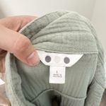 Three Dots [] Sage Green Cotton Gauze Waffle Oversized Shift Dress Size Large L Photo 10