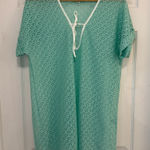 NWOT Francesca's Lace Swim Cover Up Green Size L Photo 0