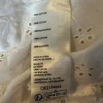 Free People  Dainty Ethereal Cottage Mae Washed Eyelet Shirt in White Size Medium Photo 15