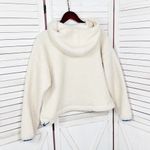 Wild Fable  Faux Sherpa Half Zip Pullover Hoodie Anorak Jacket Cream Small Photo 8