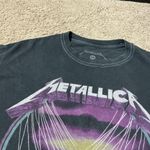 Metallica Master of Puppets Graphic T Shirt Gray Short Sleeve Band Tee Photo 2