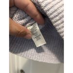 Loft  Womens Light Purple Cable Knit Long Sleeve Crew Neck Sweater Size Medium Photo 2