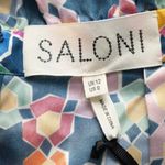 Saloni. Juli B Silk Jumpsuit. Blue Size 8 Photo 3