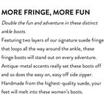 Minnetonka Brown Suede Festival Fringe Booties 7 Photo 7