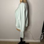 Free People  Hide and Seek Sweater Dolman Sleeve Light Blue Size S Boho Lounge Photo 9