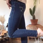 American Eagle Ripped Dark Wash Skinny Jeans Photo 1