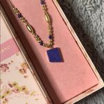 Lucky Brand  Blue Stone‎ Gold Tone Beaded Necklace Photo 2