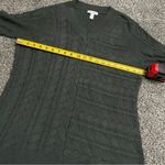 New Denim & Co Green Cable Knit Long Sleeve V neck Sweater MP Size undefined Photo 7
