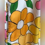 Coeur DE Vague Retro 60’s Flowers Overalls NWT!! Yellow Size M Photo 7