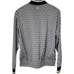 FILA Zip Front Diamond Print Jersey Jacket Size Medium New Photo 2
