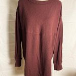 We The Free NWT Burgundy Oversized Long Sleeve Sweatshirt Photo 0