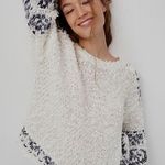 Anthropologie Pilcro Petra Feathered Sweater Size‎ S White Photo 0