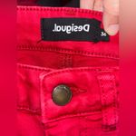 Desigual  Women's Bold Red Skinny Jeans stretch Sz 36 Photo 4